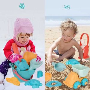 Sand Play Water Fun Kids Beach Toy Sandbox Set Outdoor Sand Soft Silicone Sand Digging Tools Beach Same Summer Water Badrum Leksaker gåva till barn 240321