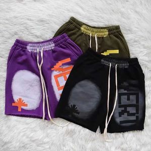 Men's Shorts Vertabrae Sweat Elastic Waist Shorts Men Women 1 1 Streetwear Mesh Drawstring Breeches with Tags Basketbal Men Women Shorts J240322