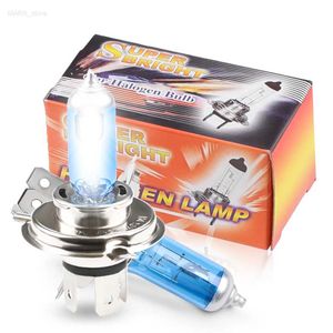 Other Car Lights 1 H4 55W 60W halogen 6000K high and low light bulb for car P43T 6000K 12V xenon white 9003 lampL204