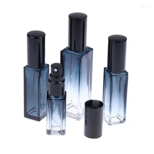 収納ボトルグラディエントブルー香水ボトル5ml 9ml 20mlスプレー空のガラスアトマイザートラベル化粧品