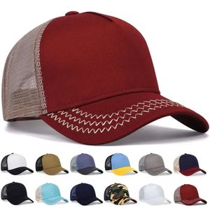 Palla Estate Unisex Hip Hop Ricamato Loro Animal Piana Berretti da baseball da uomo Donna Mesh traspirante Snapback Cappelli da camionista da uomo