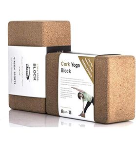 1PC VIRSON cork yoga blocknontoxic antibacterial sweepabsorbing fitness cork yoga block classic size 9 quot 6 quot 4q3891761