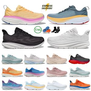 Low Mesh Clifton 8 9 Bondi 8s Running Shoes Women Men Sneakers Sports One One Carbon 2 Cloud Triple Black White Athletic Outdoor Trainers Outdoor Hiking Walk Shoes