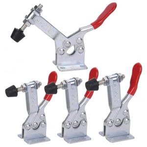 Files Hand Tool Toggle Clamp 201b Antislip Red Horizontal Clamp 201b Quick Release Tool 4pcs