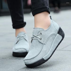 Casual Shoes Fashion Women Flat Spring And Autumn Driving Slip On Rubber Korean Style Nursing Moccasins Platform Loafers