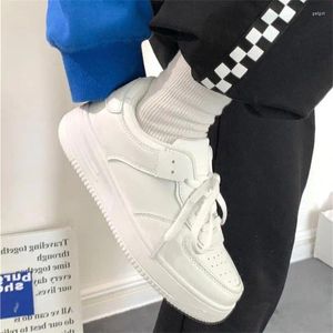 Casual Shoes 2024 Spring Summer Autumn And Winter Women's Board Student Low Top Round Head Tied Small White