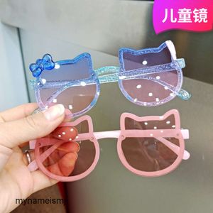 2 pcs Fashion luxury designer Childrens glasses girl cute cats ear Sunglasses Princess Baby sun shade Sunglasses UV protection summer photos