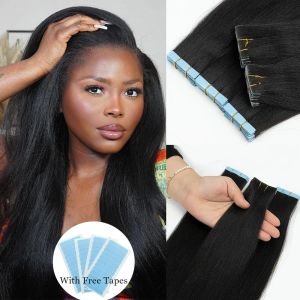 Extensions Light Yaki Straight Tape In Human Hair Extensions PU Skin Weft Human Hair Bundles Invisible Yaki Straight Tape In Hair Extension