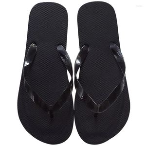 Casual Shoes 2024 Summer Men Slippers Fashion Simple Outdoor Flip-Flops Beach Flat Sole Non-Slip Male Rubber Basic Sandals