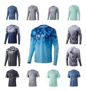 Niestandardowe koszule rybackie Huk Performance Letnie rękawie Summer Hoodie Szybkie sukienki Jaket Oddychaję Camisa Pesca Jersey Sports 220666037108