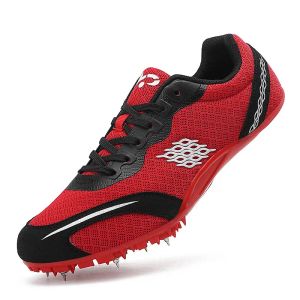 Shoes Men Track Field Shoes Spikes Sneakers for Running Nails Race Shoes Training Sprint Athletic Lightweight Student Competition