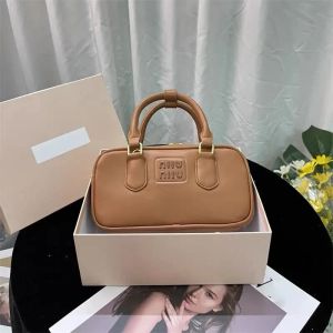 Luxury Miui arcadie bag With shoulder straps Womens handle Clutch Bags Cross Body Genuine Leather satchel Totes handbags Designer work Bowling Bags a3