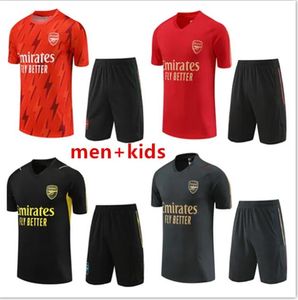 2023 2024 Arsen Saka Soccer Tracksuit Suit Short Suge Training Suit Men and Kids 23 24 Football Tracksuits Shirt Kit Maillot Foot Foot Camiseta Futbol