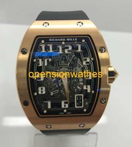 Швейцарские часы Richardmills Спортивные механические наручные часы Richardmills 6701 Новые мужские часы из розового золота 93HB