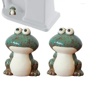 Toilet Seat Covers Porcelain Bolt 2PCS Ceramic Frog Decorative Caps Cute Screw Bowl