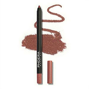 Vattentät matt Lipliner Pencil Sexig röd kontur Tint Lipstick Varaktande non-stick Cup fuktgivande läppar Makeup Cosmetic 12Color A28