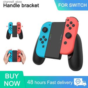 Controladores de jogo Joysticks Gaming Grip Handle Controller Comfort Grip Handle Suporte de suporte do suporte para Nintendo Switch Joycon Plástico Pládeel Bracket 1PCSY24032