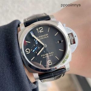 Herrpaneraiss klockor Mekaniska Paneraiss Luminor Series 44mm Precision Steel Automatic Mechanical Men's PAM01312 Waterproof Designer Rostfritt stål