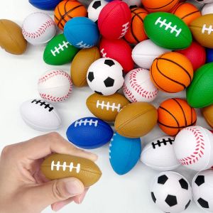 4cm Mini Slow Rising Ball Fidget Toys PU Foam Squeeze Ball Football Basketball Baseball Soft Squishy Stress Relief Antistress Novelty Toy ZZ