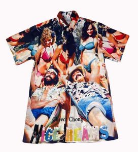 Vackra drömmar Hawaii Over -Shirt Män Kvinnor Högkvalitativ tshirt Wacko Maria Beach Style Film Poster Skjorta Top Tees9918219