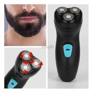 Rasoi elettrici Rasoio elettrico professionale per barba a corda Rasoio viso con lamina rotante galleggiante 3D 240322