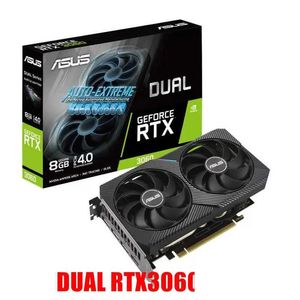 グラフィックカードASUS RTX 3060 TI 8GB 12GBゲームビデオGPUグラフィックカードRTX3060新しいドロップ配信コンピューターネットワーキングコンピューターコンポーネOTPRI