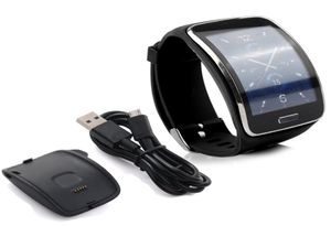 Samsung Galaxy Gear S SMR750 için Siyah TPU yedek bilekliği Gear S Charger7479183