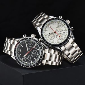 Luxury Watch Fashion Men and Women Watchs Superpower Watchs äkta läderband Stålarmband Multifunktion med Box Beauty