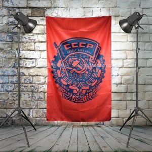 Accessories "CCCP" Heavy Metals Rock Music Band Poster Banners Hanging Flag Wall Sticker Cafe Theme Hotel Fitting Room Background Decoration