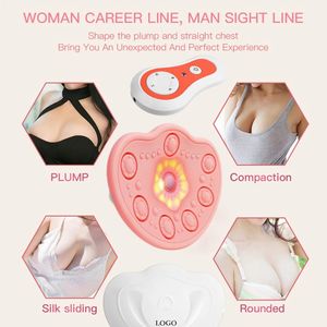 Electric Breast Massage Pad Infrared Heating Chest Enlargement Stimulator Anti-Chest Sagging Breast Enhancement Instrument 240318