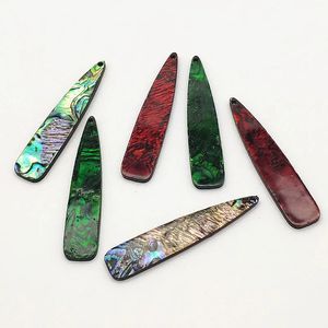 Ankunft 55x11mm 30 Stück Acryl mit Muschel-Tropfen-Charm für Schmuckzubehör, Ohrringe, DIY-Teile, Schmuckzubehör, Komponenten 240309