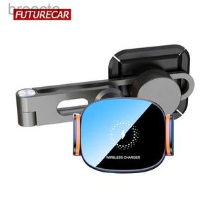 Suporte de montagem de telefone celular para suporte de telefone Magsafe Carregamento Magnético Suporte para carro Clipe elétrico Suporte para celular Suporte para telefone Suporte móvel oculto 240322