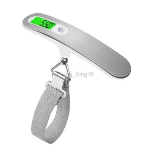 Haushaltswaagen LCD Digitale Gepäckskala 50 kg x 10g tragbare elektronische Skala Gewichtsbalance Koffer Reisetasche Hanging Steelyard Hook Skala 240322