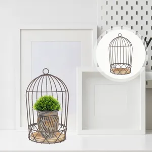 Candle Holders Flower Stand Candlestick Decorative Flowerpot Rack Birdcage Table Metal Holder Gardening Ornament