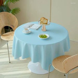 Table Cloth Round Leather Tablecloth Light Luxury Ins Style Color Household Amazon Wholesale