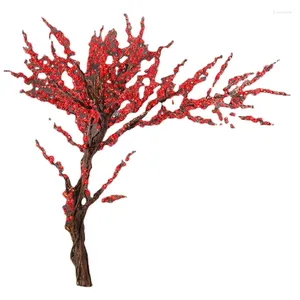 Decorative Flowers Simulated Plum Blossom Tree Peach Decoration Indoor Plants Living Room Large Fake