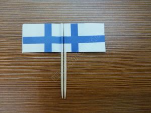 Accessories 300Pcs Pack Finland Toothpick Flag Paper Food Picks Cake Toothpicks Paper flags Cupcake Decoration Fruit Cocktail Sticks