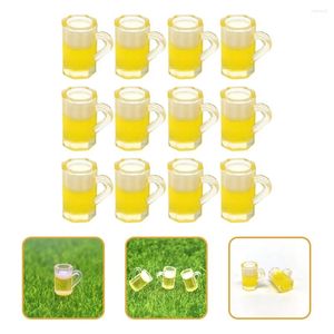 Bicchieri da vino Tazze da birra Tazze da 20 pezzi Tazze di plastica Piccoli accessori in miniatura Decorazione