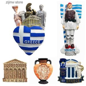 Lodówka magnesy greckie naklejki lodówki Ateny pamiątki turystyczne Acropolis Erechtheion Parthenon Aegean Mykonos Zakynthos Fridge Magnes Y240322