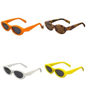 Popüler Kadın Tasarımcı Güneş Gözlüğü Kedi Göz Çok Stil UV400 Küçük Elipsler Siyah Lensler gözlükler PC Malzeme Sarı Tam Çerçeve Goggles Modeli HJ073 C4