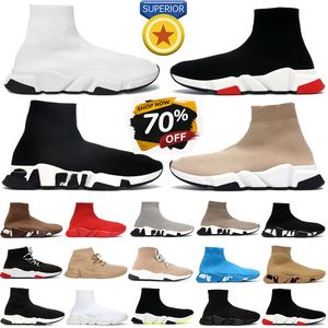 Donna Uomo Designer Balensiaga Calzino Scarpe Speed Trainer Nero Bianco Rosso 2.0 Pantaloni OG Suola in gomma Calzini in schiuma Scarpe da ginnastica Mocassini Corridori Scarpe da ginnastica Jogging Walking