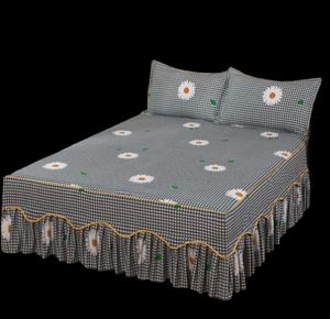 1 st monterat ark singledoublequeenking size euro stil 100 mikrofiber säng kjolar sängkläder med elastisk bandmadrass täckning 220528090672
