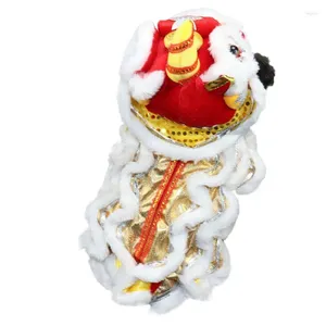 Dog Apparel Chinese Spring Festival Clothes Lion Dance Clothing 2024 Year Cosplay Costume For Puppy Pet Accessory