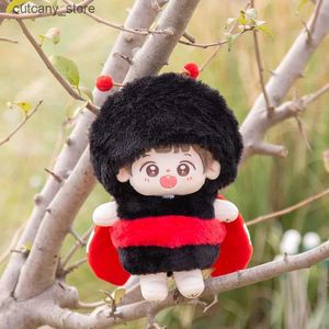 Fyllda plyschdjur 20 cm Dollkläder Idol Cotton Doll Outfit Tillbehör Kawaii Ladybug kläder DIY för flickor pojkar födelsedagspresenter utan docka L240322