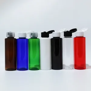 Storage Bottles 50pcs 100ml White Empty Plastic Lotion With Flip Caps Refillable Shampoo Bottle 3.5 Oz Liquid Washing Container