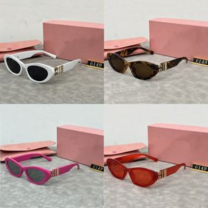 Leichte Luxus-Flash-Mui-Mui-Designer-Sonnenbrille, Mode, klassische Damen-Sonnenbrille, vielseitige Katzenaugen-Sonnenbrille, Damen, trendige polarisierte Hip-Hop-Großhandel MZ0142 I4