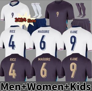 2024 EURO SHIRT FOOTORGALA 24 25 Zestaw Anglii Bellingham Kane Home Away Footicka koszulki Rice Saka Foden Rashford Stones Grealish Men Men Fan Player Football Kit