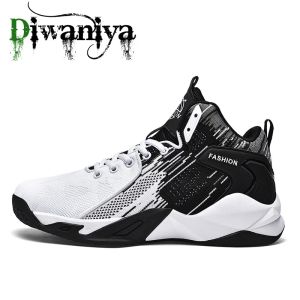 Sapatos de basquete masculinos de chinelos de basquete unissex de basquete esportivo de sapatos de tênis de alta qualidade para mulheres Casal Big Size 36 ~ 48