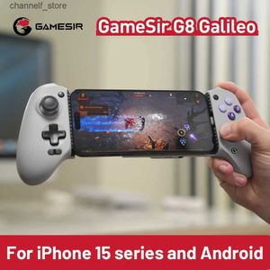 وحدات التحكم في الألعاب joysticks Gamesir G8 Galileo for iPhone 15 Series Android Type C Gamepad Phone Artifice with Hall Effect Play Cloud Gamey240322