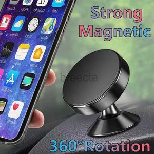 Cell Phone Mounts Holders Magnetic Car Phone Holder Mobile Cell Phone Holder Stand Magnet Mount Bracket In Car for iPhone 15 14 13 12 Samsung Redmi 240322